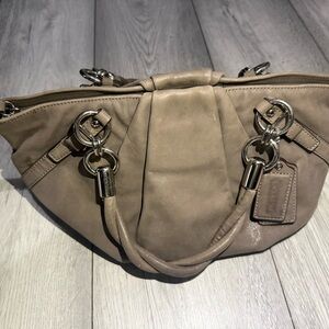 COACH Y2K Madison Sophia Gray Leather Shoulder Purse J1293-F22563 Shimmering